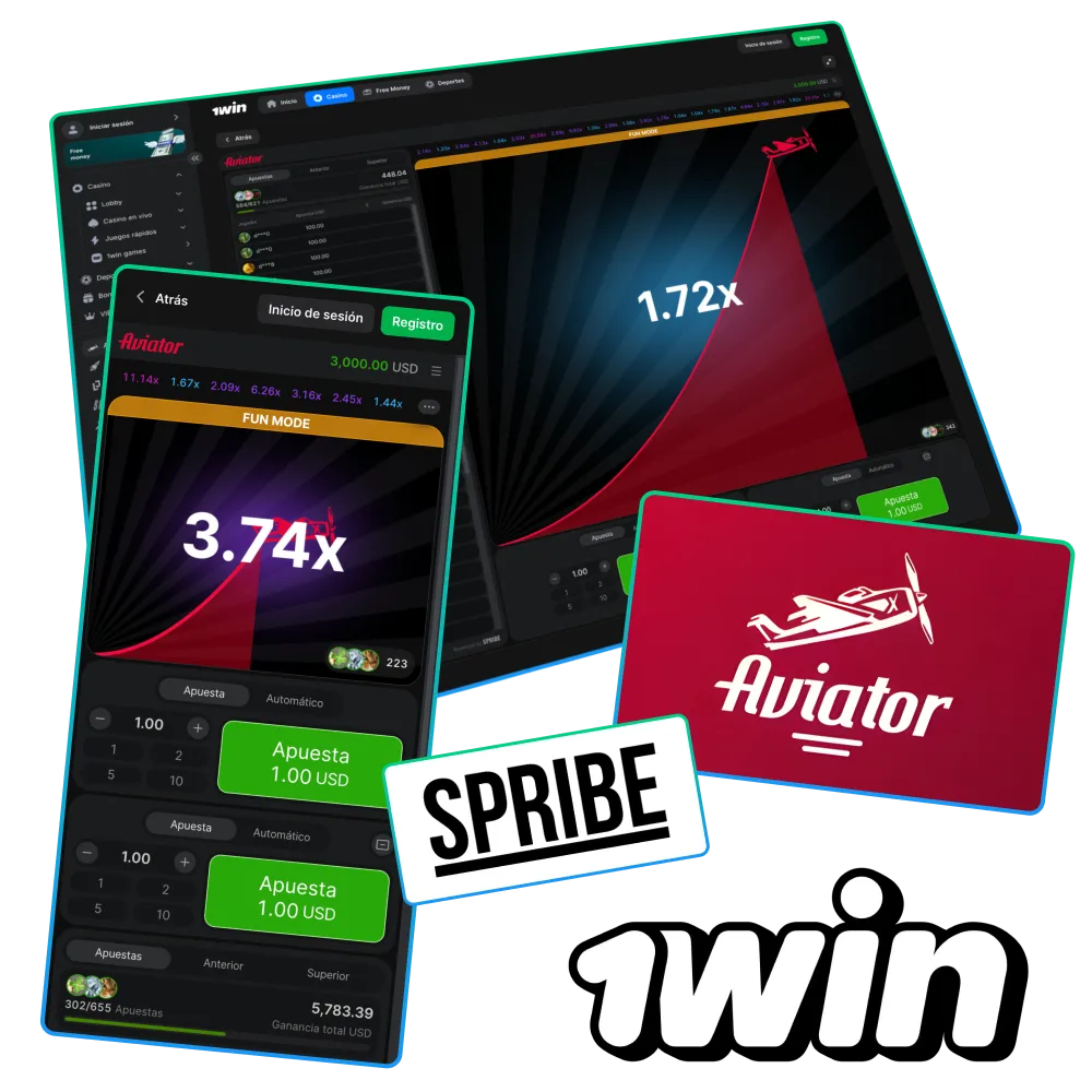 Aviator en 1Win M&eacute;xico es el crash game m&aacute;s popular con apuestas en tiempo real.