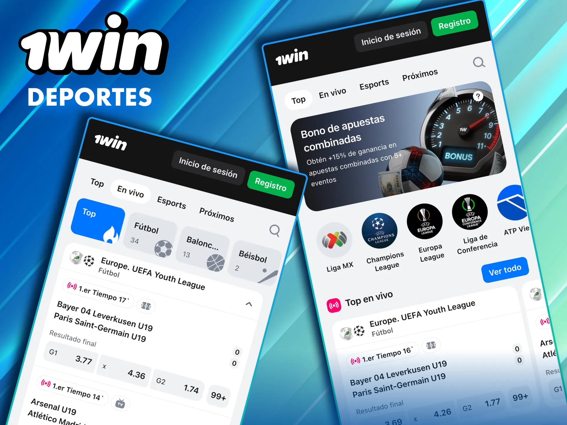 Disciplinas variadas en 1Win M&eacute;xico con mercados en vivo.