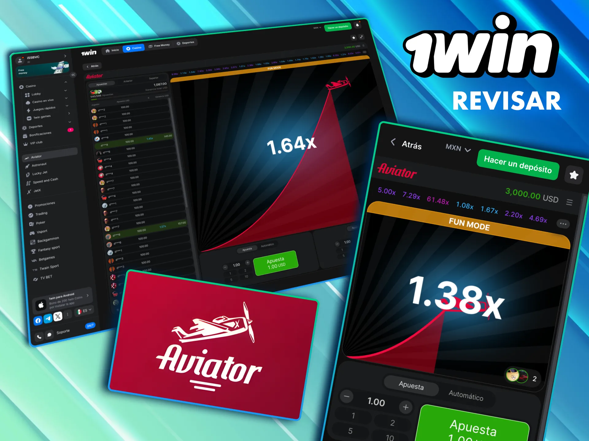 1Win Aviator te reta a retirar justo antes de que el avi&oacute;n desaparezca.